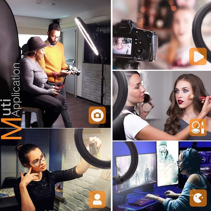 Pixel Ring Light, 55W 3000-5800K CRI≥97 Light Ring