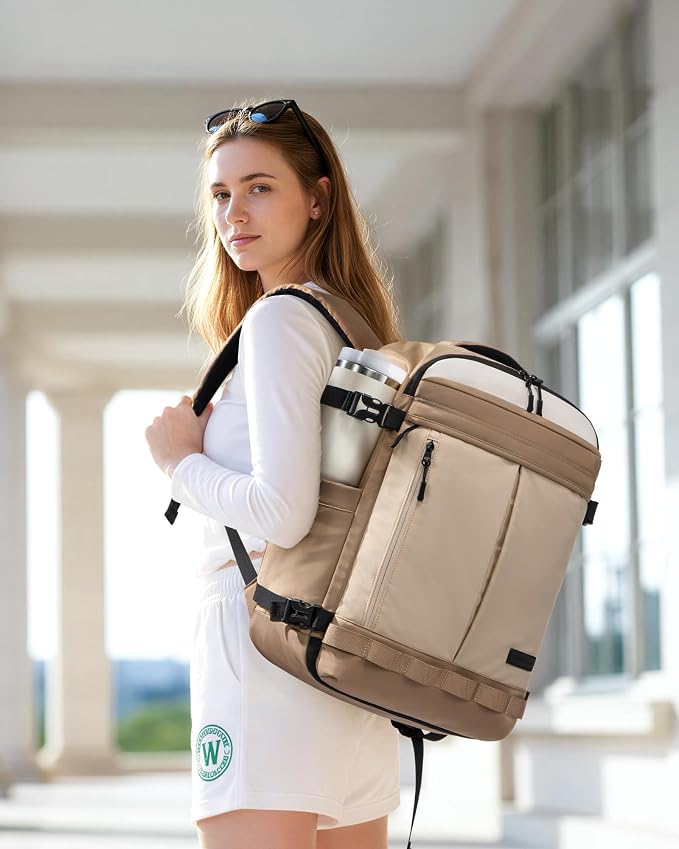 LOVEVOOK 40L Travel Backpack for Women Men, Airline Approved Carry On Luggage