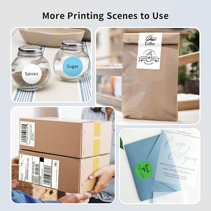 JADENS Bluetooth Thermal Label Printer, Wireless