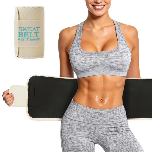 Lisacool Waist Trainer for Women,Waist Sweat Band for Women,Belt for Weight Loss, Belly Band,Stomach Wrap Lumbar Support Champagne