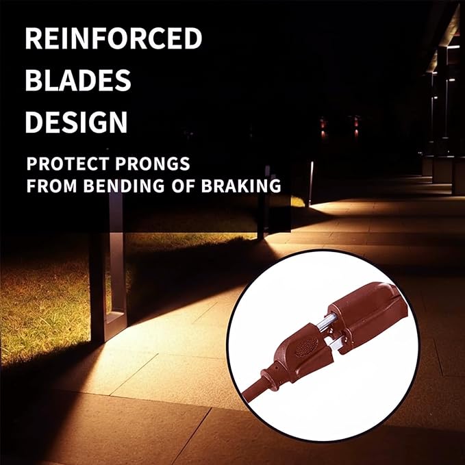12FT Brown Outdoor Extension Cord-16/3 SJTW Durable Extension Cord for Christmas Lights with 3 Prong Grounded Plug, Great for Outside Christmas Decorations