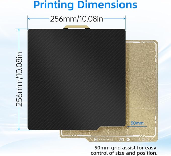 BIQU Designer Series Smooth PET+Textured PEI Build Plate