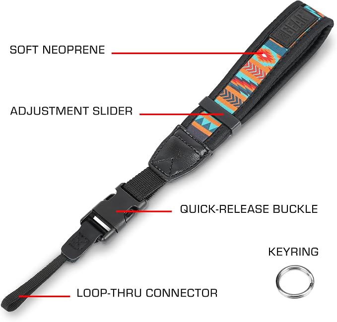 USA GEAR Camera Wrist Strap