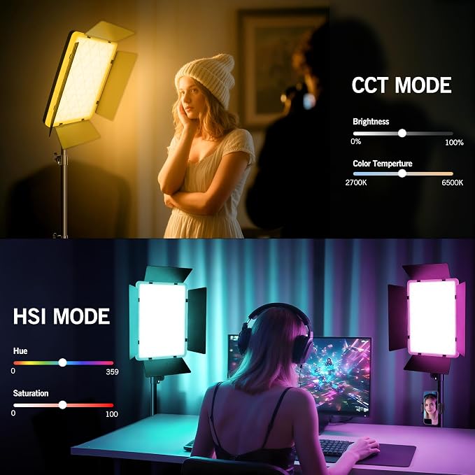 NiceVeedi 40W RGB Photography Lighting