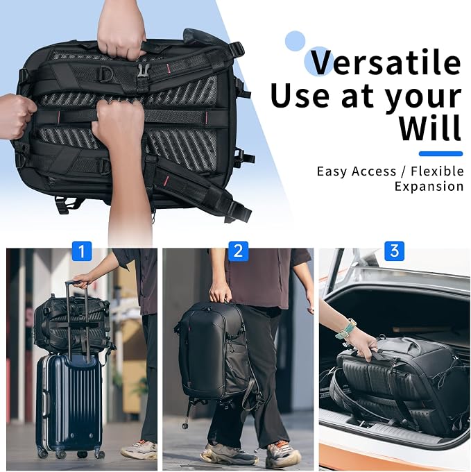 UURig ULANZI BP09 Traker Camera Backpack • 22L • Versatile Camera Travel Bag •
