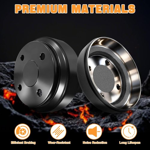 Club Car Golf Cart Brake Drums/Hub & Brake Shoes Spring Kit Fit Club Car DS 1995-Up&Precedent 2004-Up