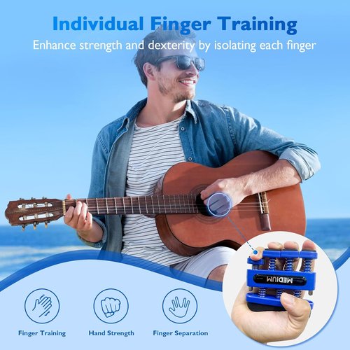 FitBeast Finger Strengthener - Hand Exerciser for Enhanced Dexterity & Grip Strength | Ideal for Musicians & Climbers