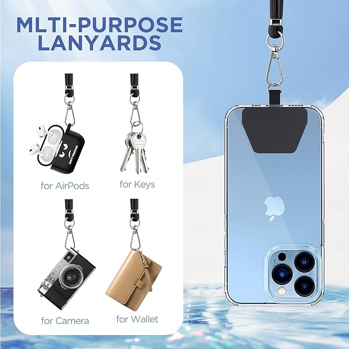 CACOE Phone Lanyard-2 PCS Adjustable Neck Strap, Universal Crossbody