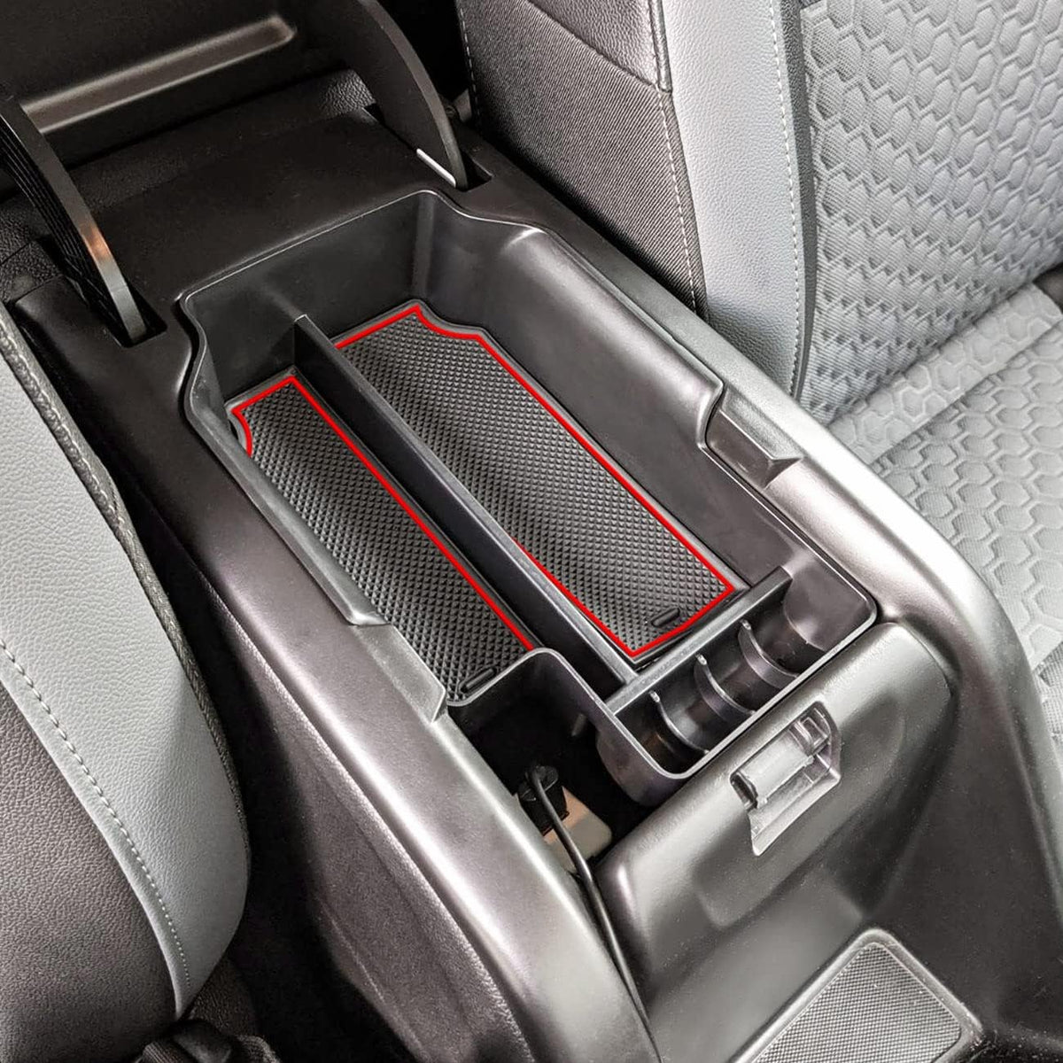 Center Console Organizer Tray for Chevy Colorado GMC Canyon 2015-2022, Red