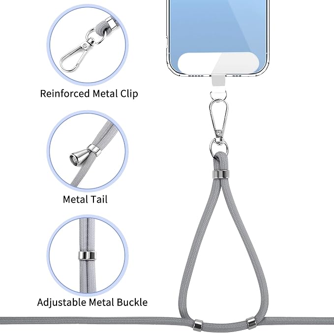 CACOE Phone Lanyard 2 Pcs-1 Pcs Adjustable Neck Strap, Universal Crossbody