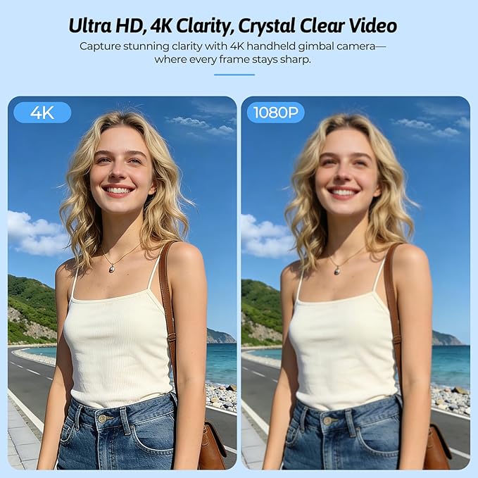 4K Vlogging Camera for YouTube, 75MP Pocket Digital Camera