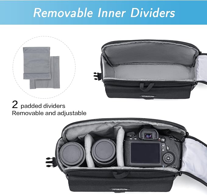 MOSISO Camera Shoulder Bag Case Crossbody Sling Purse, DSLR/SLR/Mirrorless