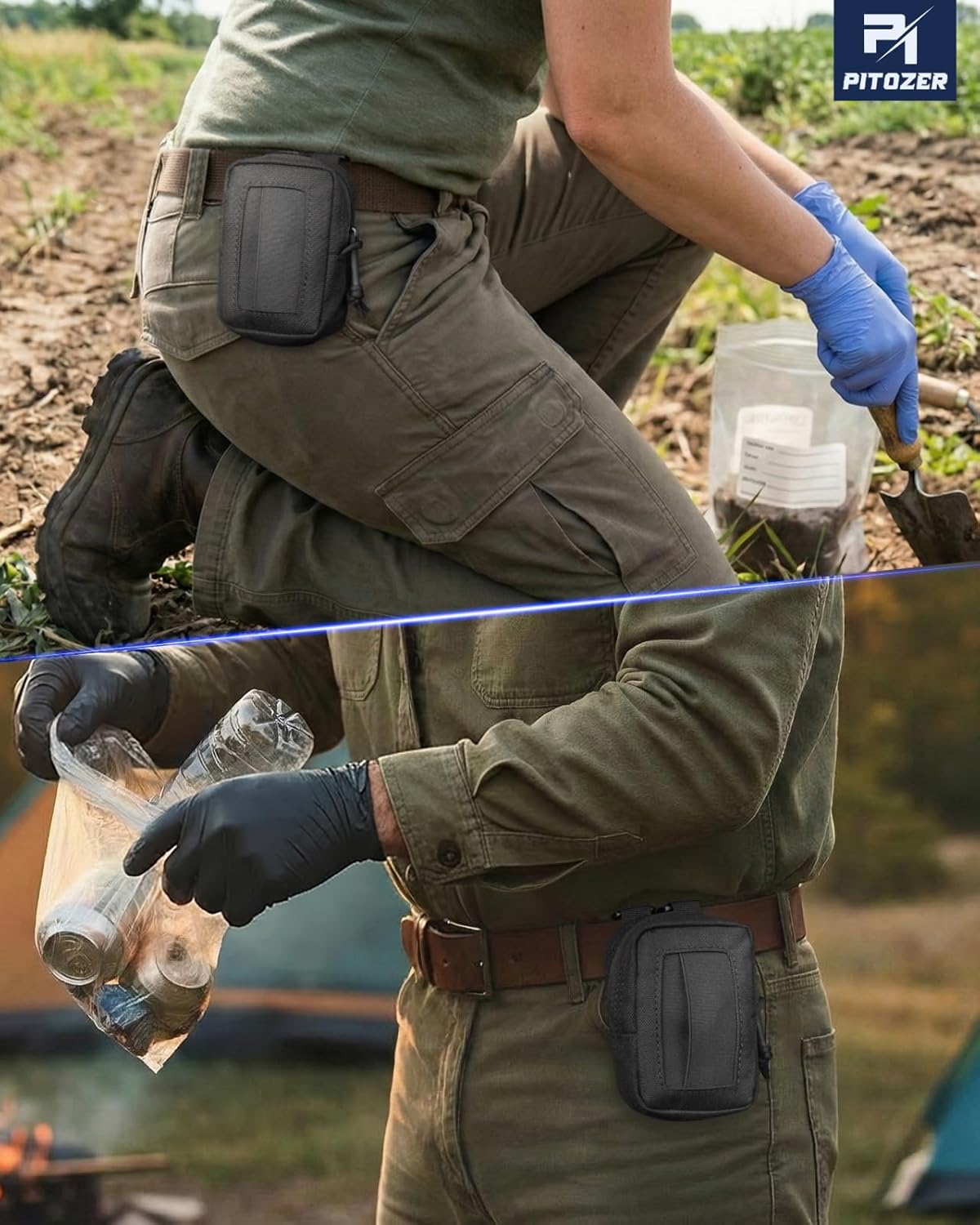 Skiennix Tactical Molle Glove Pouch - Durable Latex Disposable Glove Holder for EMS & Law Enforcement