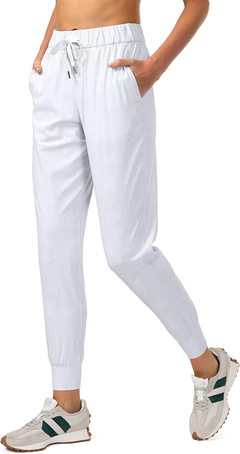 SANTINY Women's Joggers - Comfortable Drawstring Sweatpants with Pockets for Lounge & Workout