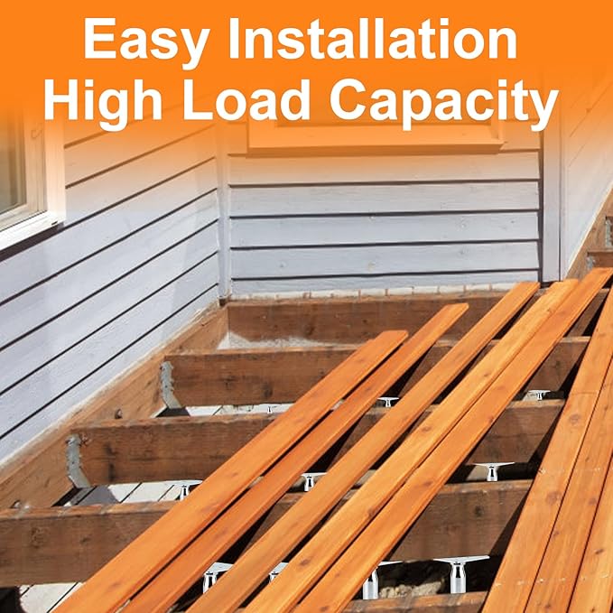 4 Pack Adjustable Support Jack for The Floor,Deck Foundation,Post Floor Joist Jacks,RV Step Stabilizer,Mini Screw Jack- Post 3.5" to 6"