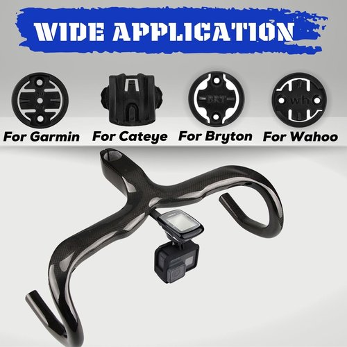 corki Cycles Out Front Handlebar Mounted Cycle Computer Bike Mount Compatible with Garmin Wahoo Bryton Cateye