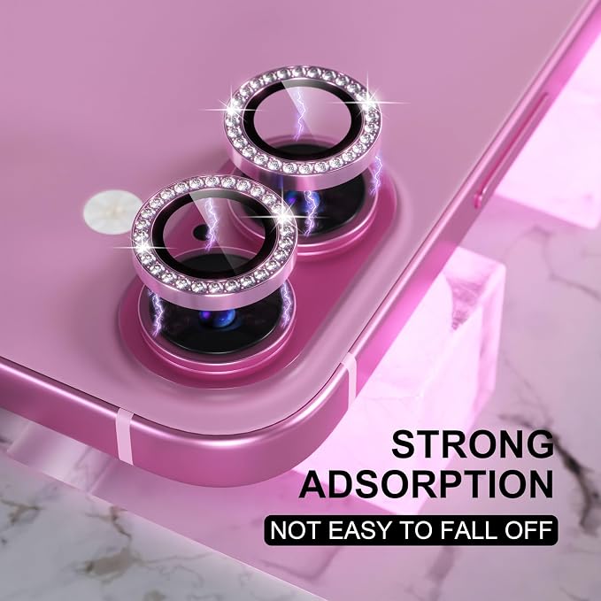 Choiche Compatible for iPhone 16 /iPhone 16 Plus Camera Lens Protector Bling