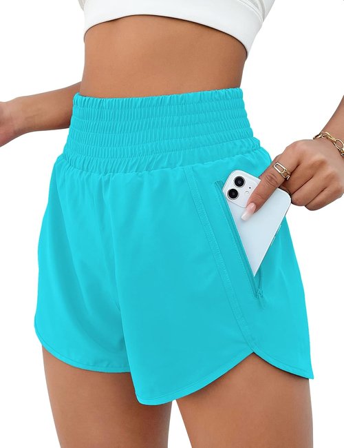 BMJL Women's Athletic Shorts - High Waisted Sporty Running Shorts with Pocket | 2.5" Gym Workout Shorts