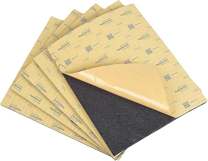 Sound Deadening Mat 1/2inch(13 mm) 18.47sqft - Closed Cell Foam Car Sound Deadening Material - Self-Adhesive Hood Insulation Heat Shield Auto Sound Dampening