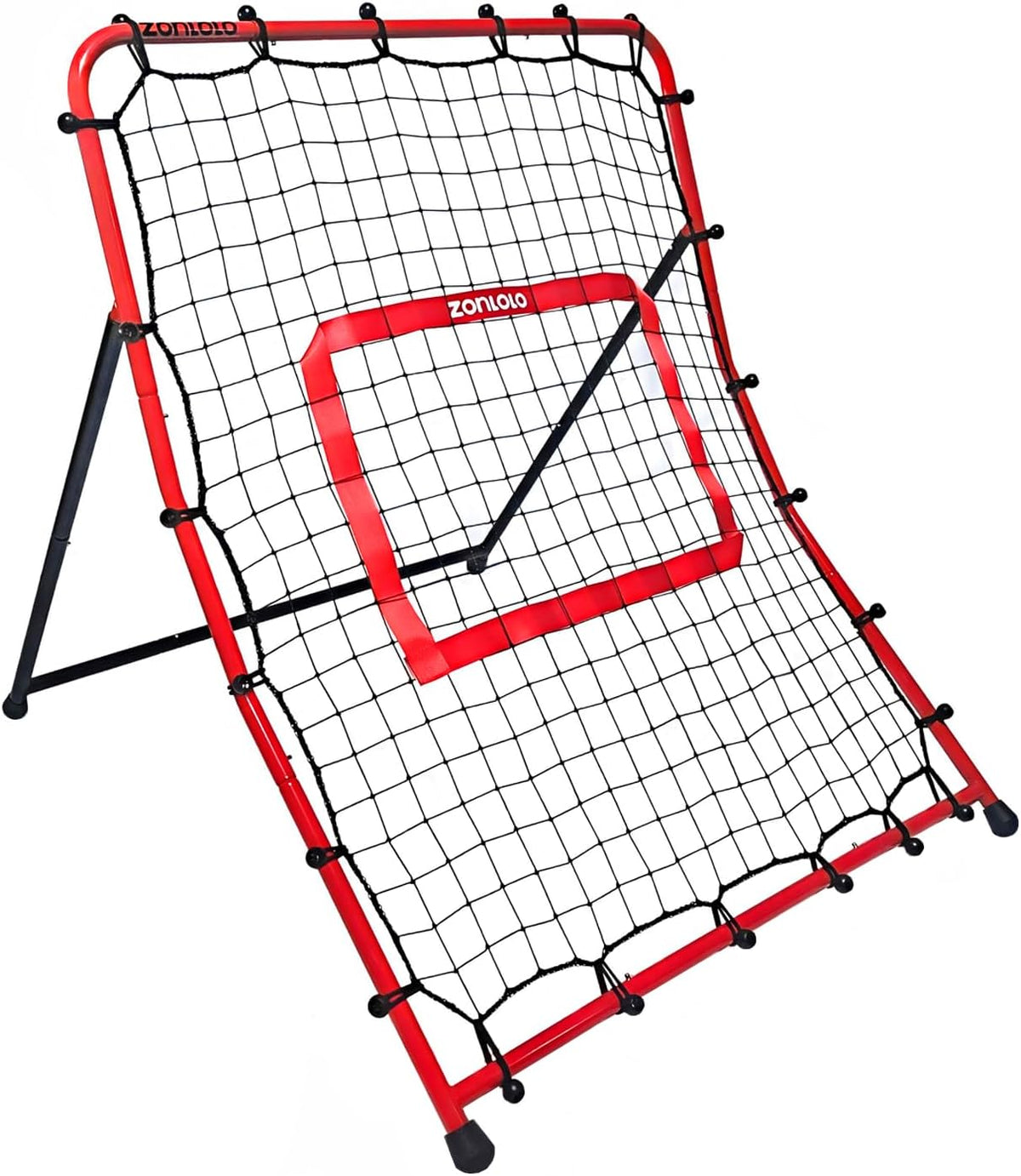 Zonlolo Baseball Pitchback Net - Adjustable Rebounder Trainer for Solo Practice | Three Angles