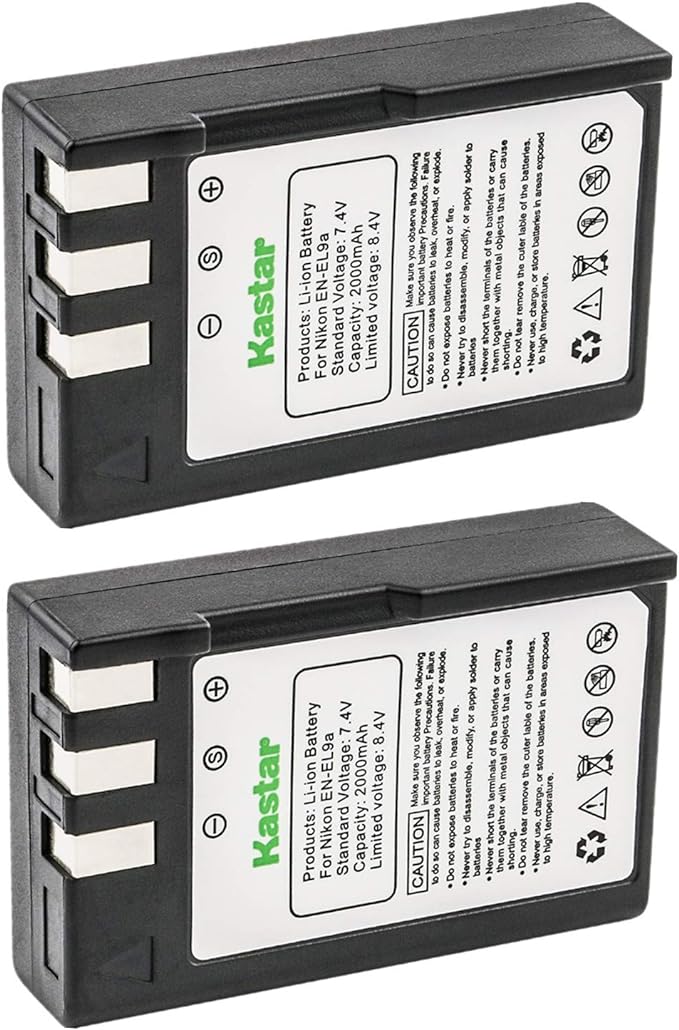 Kastar 2 Packs EN-EL9 Compatible Battery Replacement