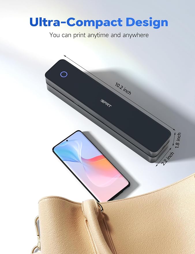 iDPRT MT610Pro Portable Thermal Printer, 300DPI HD Mobile-Travel-Printers