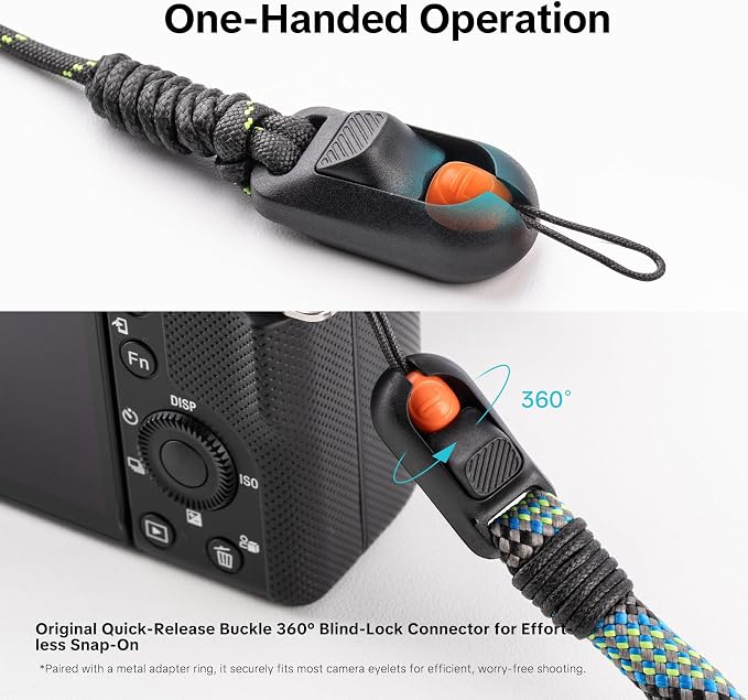 PGYTECH Camera Wrist Strap Slim Outdoor Style, Adjustable Quick Release