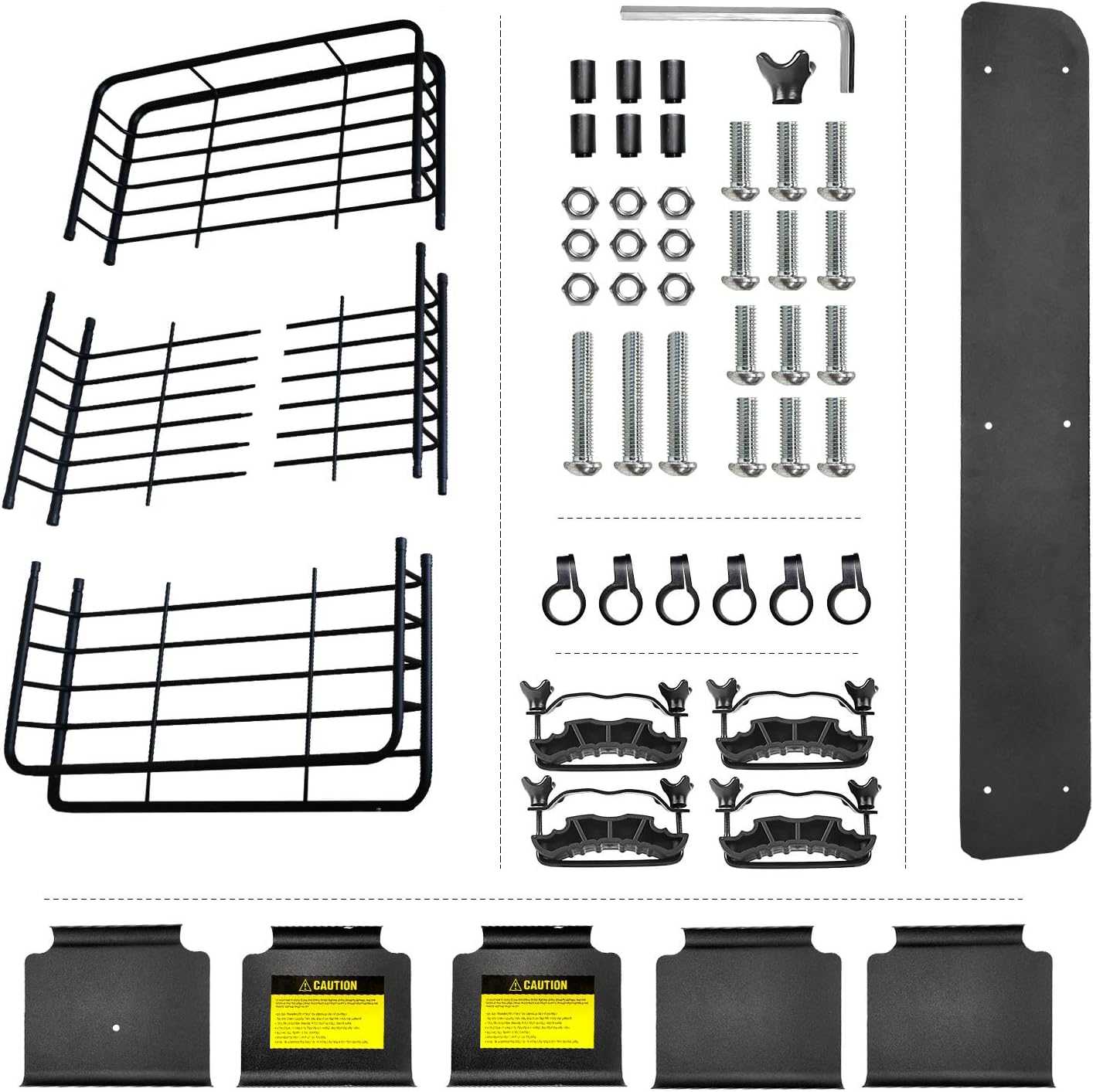 Leader Accessories Roof Rack Cargo Basket with 150LB Capacity Car Top Luggage Carrier 64"x 39"x 4" Fit for SUV Truck Cars