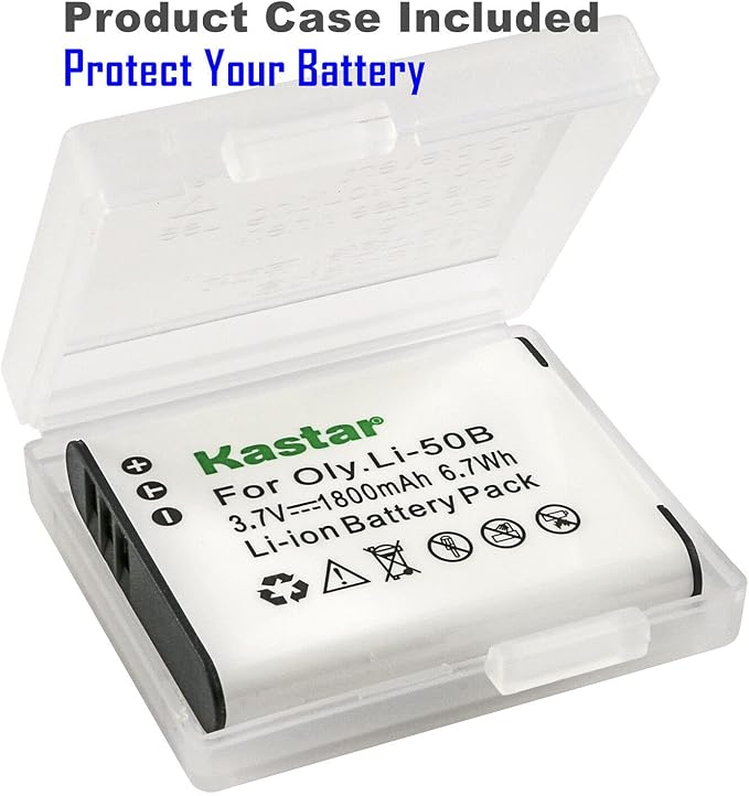 Kastar 3-Pack Battery and AC Wall Charger Replacement