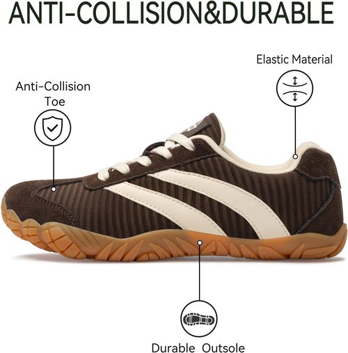 Barefoot Shoes | Women’s Casual Sneakers with Wide Toe Box - Lightweight & Breathable Unisex Hiking Shoes