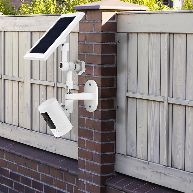 2-in-1 Wall Mount for Ring Solar Panel, Ring Stick Up Cam Battery, Spotlight