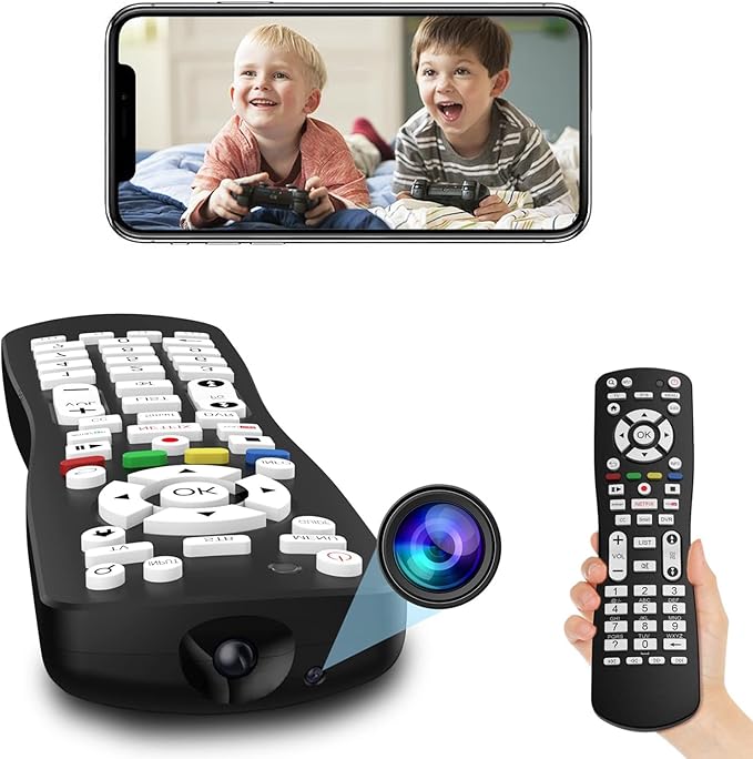 TV Remote Camera 2 in 1 Use WiFi HD 1080P Hidden Camera TV Remote Spy Camera