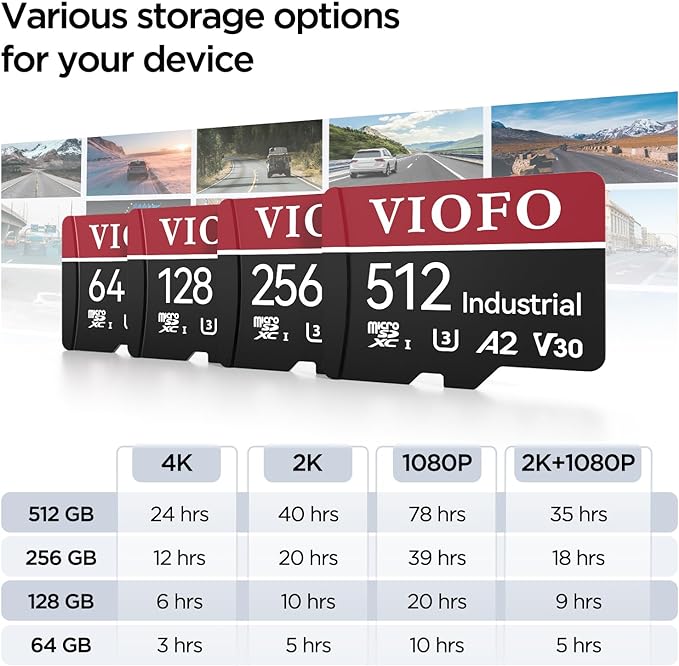 VIOFO 128GB Industrial Grade High Endurance microSDXC Card