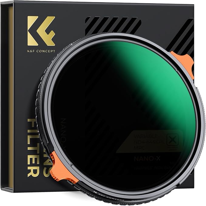 K&F CONCEPT 43mm ND4-64 ND Lens Filter Variable & CPL Polarizers Filter 2-in-1