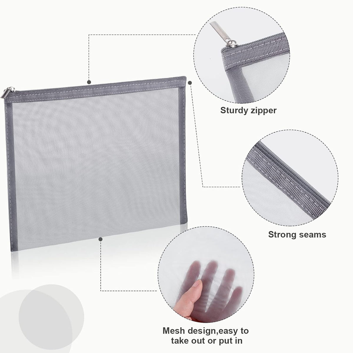 Boao 6 Mesh Zipper Travel