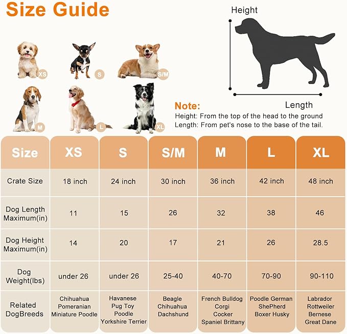 FDW Large Dog Crate 42inch Dog Cage Foldable Metal Kennel with Leakproof Tray Foldable Design Indoor Outdoor Use for Large Dogs,Pink