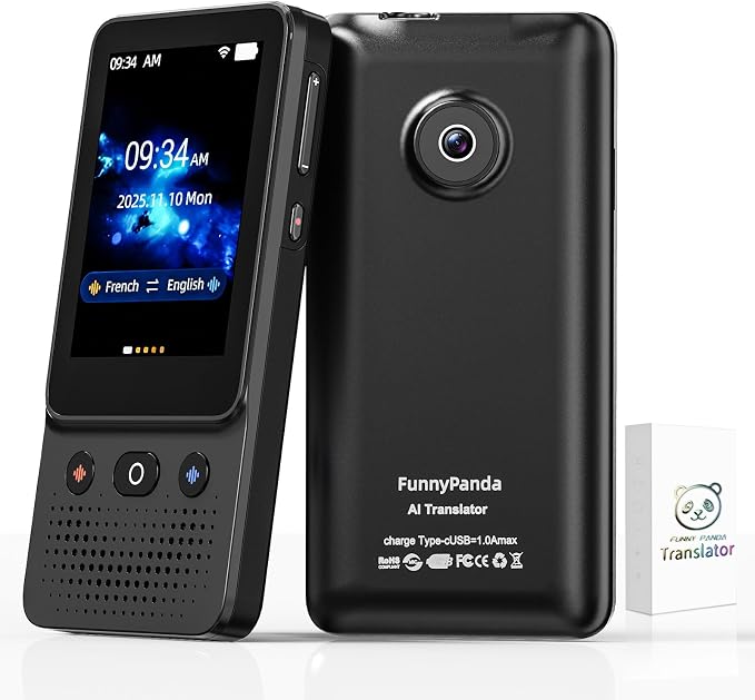 Language Translator Device, Voice Ai Translator Device T21 Wi-Fi Available