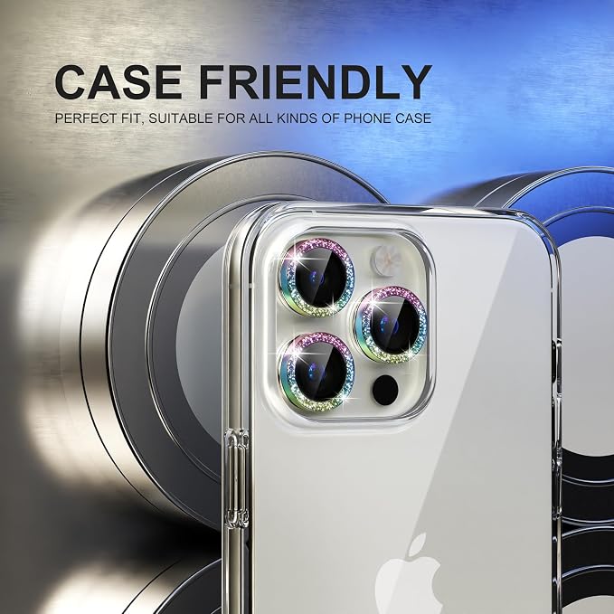 Choiche Compatible for iPhone 15 Pro/iPhone 15 Pro Max Camera Lens Protector