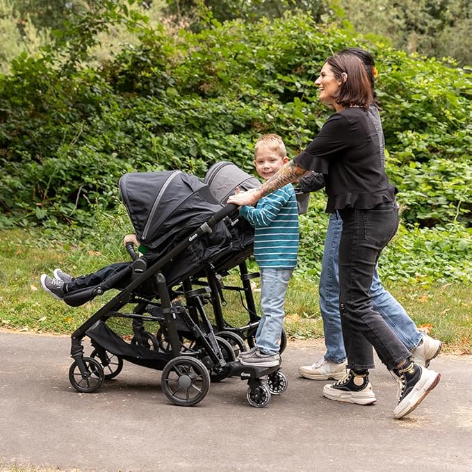 Diono Quantum 4 3-in-1 Travel System with LiteClik 30 R SafePlus Infant Car Seat and Base, Rear-Facing for Infants 4-30lbs, Includes Infant Car Seat Folding Stroller and Toddler Seat (Black Jet)