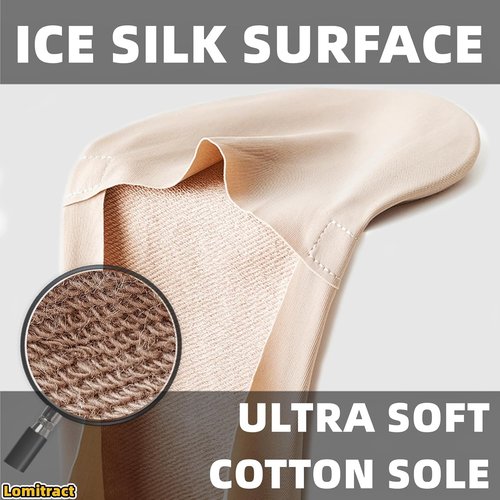 Lomitract No Show Socks for Women - Ice Silk & Cotton Blend | Size 5-12, Ultimate Comfort