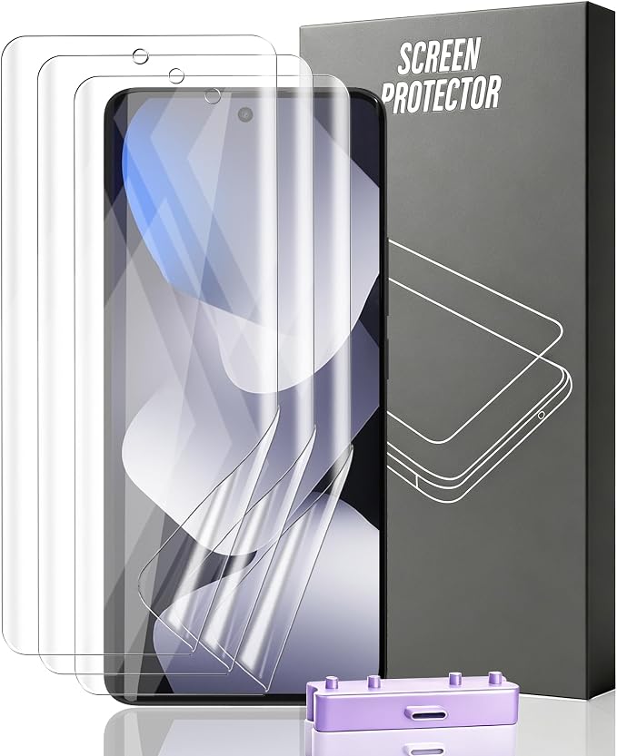 3 Pack for Xiaomi Redmi Note 15 4G/5G/15 Pro 4G Screen Protector Flexible TPU