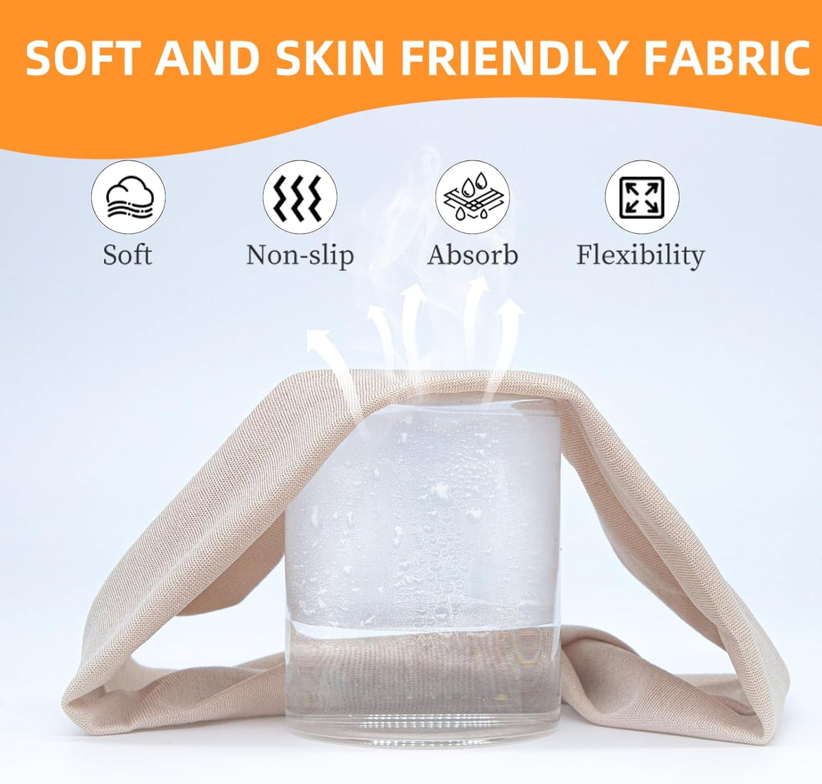 Skiennix 8PCS Non-Slip Sports Headbands - Soft, Elastic & Sweat-Absorbing for Active Lifestyle