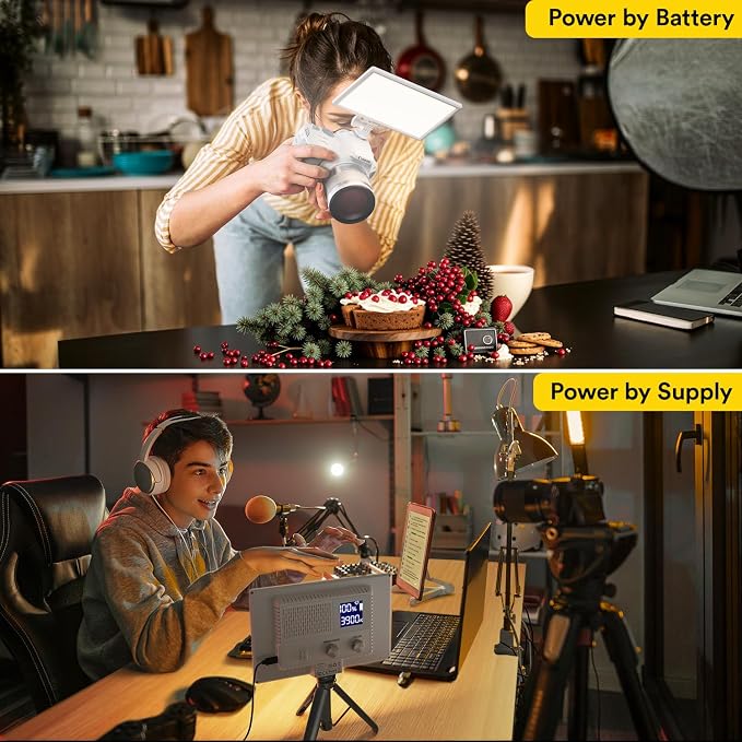 RALENO LED Video Light, CRI>95 2500K-6500K Photo Lights