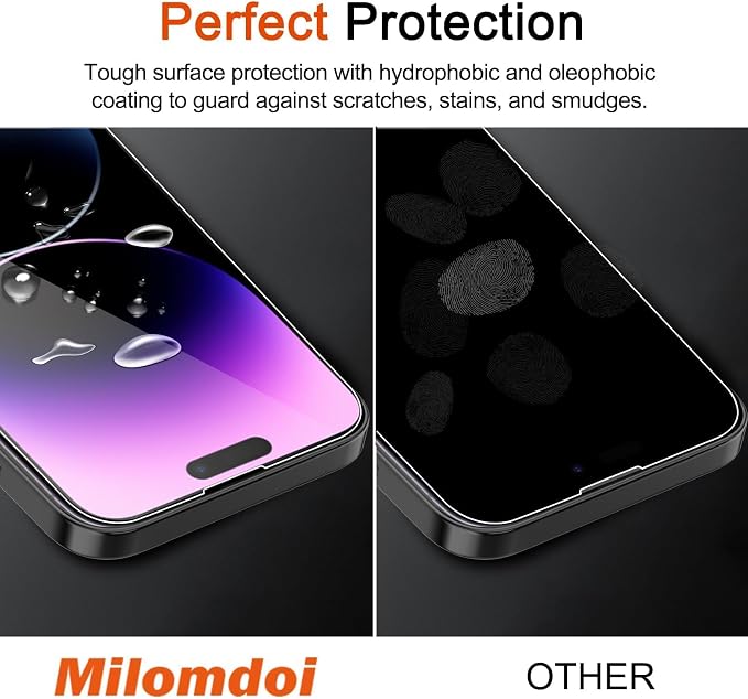 Milomdoi 3 Pack Screen Protector