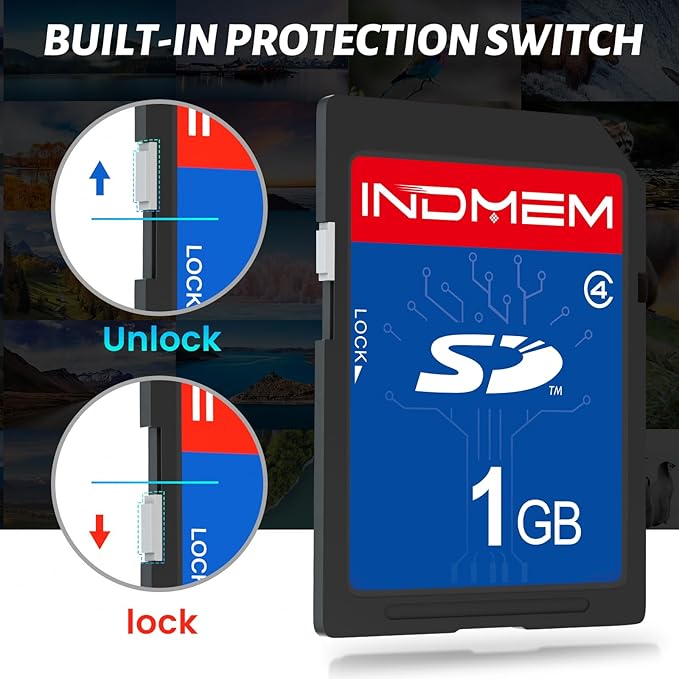 SD Card 1GB Class 4 Flash Memory Cards MLC Stanard Secure Digital Cards Camera