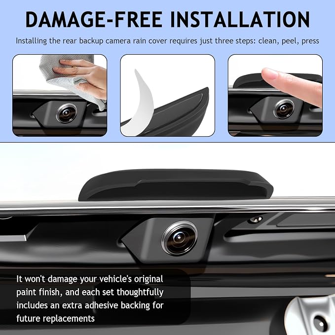 Car Rear View Camera Protection Cover, Wider Back Up Camera Rain Guard
