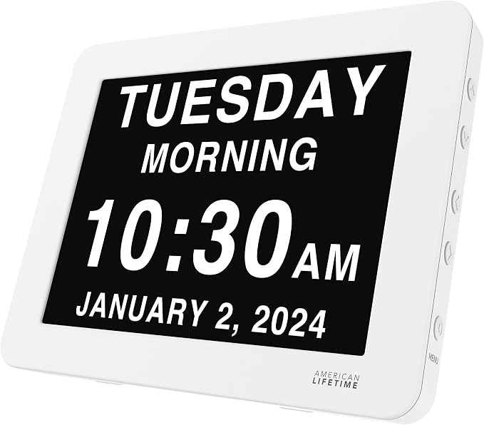 American Lifetime New 2026 Dementia Clock Large Digital Clock