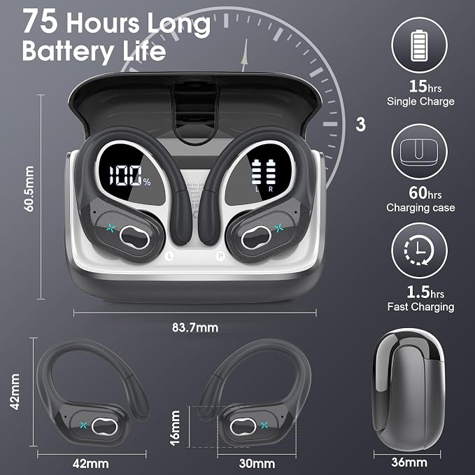 AI Translation Earbuds Real Time, 164 Language Translator Earbud 3-in-1