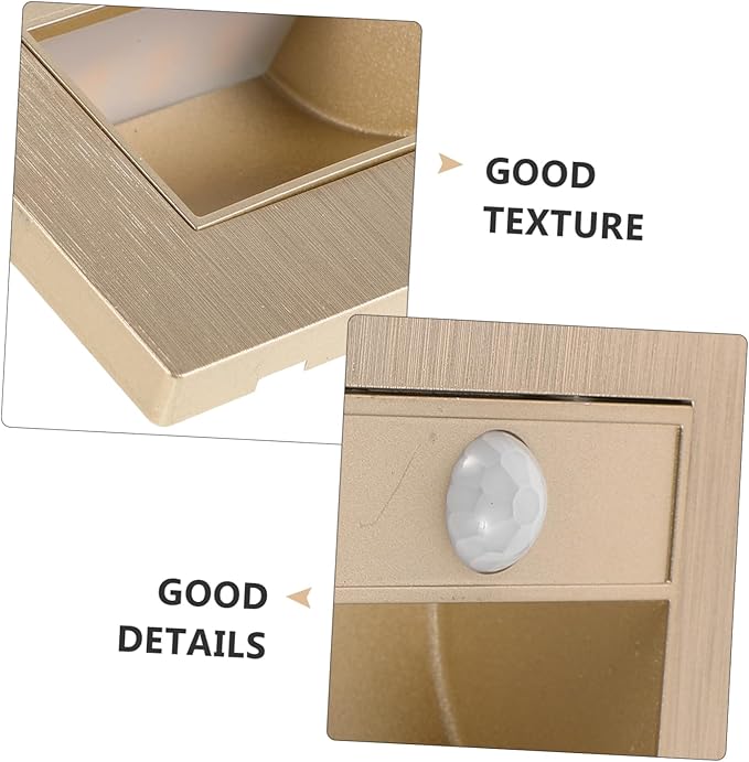 Indoor Motion Sensor Led Stair Lights Eye-Caring Warm Glow Step Lights for Hallways Rvs and Outdoor Use Durable Embedded Design with Smart Sensor Technology