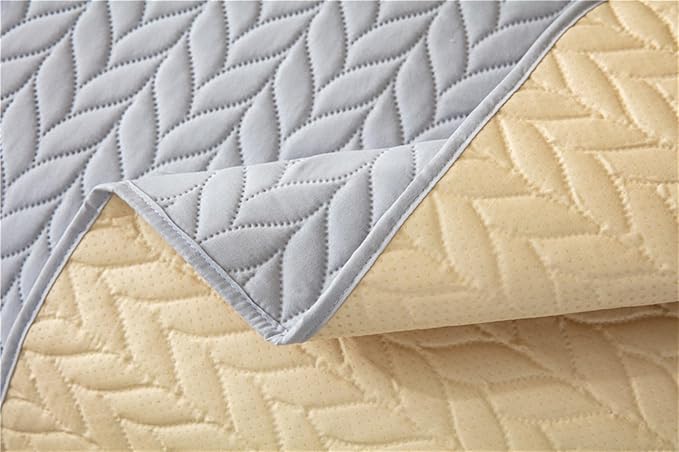 GIBZ Waterproof Dog Bed Cover Anti Slip Pet Furniture Protector Washable Blanket Large Soft Quilted Mat, Grey, 170x210cm